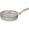 24cm Frying Pan with Lid, Sauté Pan, PFOA-Free, Fluoroplastic Coating, Induction Compatible, Gas, Hopea MB-2710