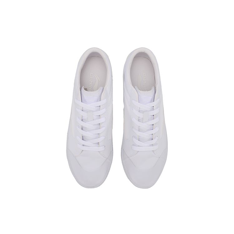 Li Ning We I Wear Resistant Lightweight Low Top Skate Shoes Men Sneakers White AGCP163-2