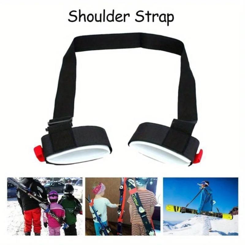 Adjustable Ski Board Carry Strap Double Ski Shoulder Strap for Adults Snowboard Transport Walking Gear