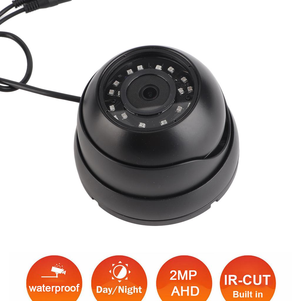 Купольная камера видеонаблюдения 1080p AHD Камера Наблюдение Система NTSC для Автобуса Лодки Автомобиля (черный ) черный