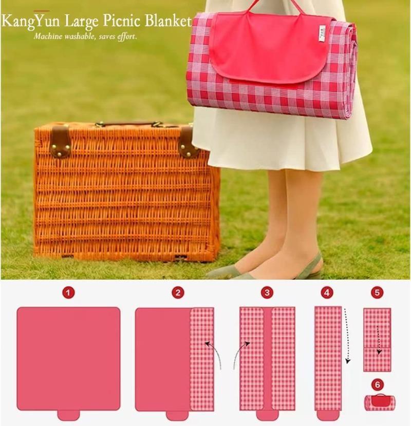 Одеяло для пикника на открытом воздухе, очень большое пляжное одеяло, складной легкий водонепроницаемый коврик для песка, одеяло для пикника для пляжного кемпинга, пешего туризма, патио в парке