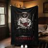 1 шт. ANNABELLE CONJURINGПлед из фланели для улицы, Мягкий плюшевый декор для пикников, кемпинга, Спальни, Игровой комнаты или Обеденного перерыва, Идеальный подарок