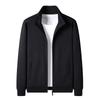 Men's Cardigan Stand-up Collar Solid Color Top Fashion Casual Men's Sports Casual Jacket