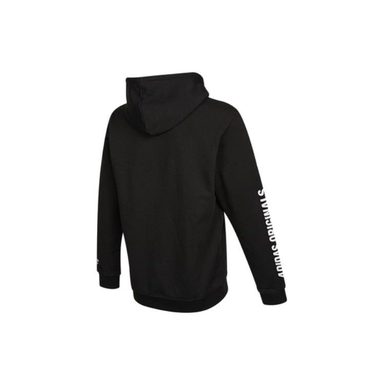 Adidas Оригинальная повседневная толстовка с логотипом трилистника, мужская толстовка с капюшоном, черная HF4902