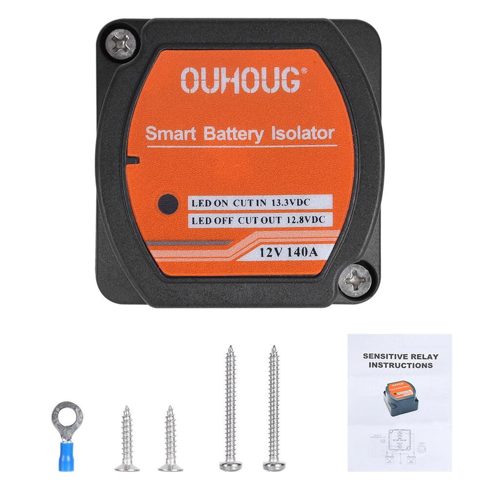 5M Advanced Voltage Sensitive Split Charge Relay Kit W/ Fuse Box 12V 140A VSR Camper Van