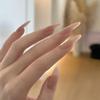 Элегантный ручной работы прозрачно-нюдовый дизайн ногтей - Коллекция Храма Ганьлу