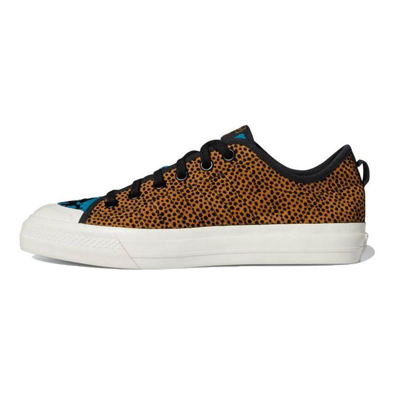 adidas Кроссовки унисекс Nizza RF Leopard коричнево-черные кремово-белые FY7780