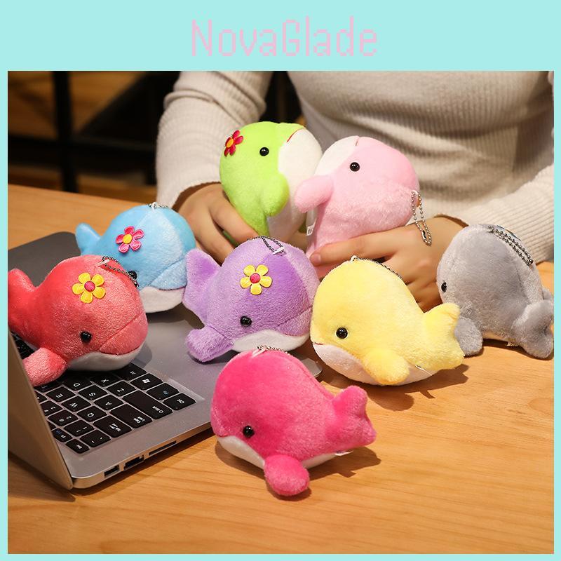 Милая плюшевая игрушка дельфин, подвеска-кит, мини-кукла для корпоративных мероприятий, мягкая набивная игрушка, подарок с логотипом