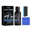 Homonth Car Plastic Restorer | Car Interior Cleaner, Repair & Renew for Plastic, Rubber & Vinyl, Car Care Product 50ml with Sponge & Towel