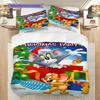 Halloween Hijinks Shrieks Three-piece set (1 * duvet cover + 2 * pillowcase, without core) 2D Flat Duvet cover and pillowcase Bedding set