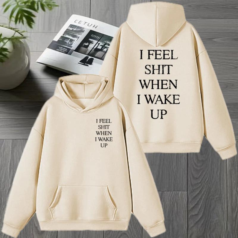 Yungblud I Feel Shit When I Wake Up Tour Двусторонний свитшот Мужчины женщины Флисовая толстовка Унисекс Повседневные пуловеры