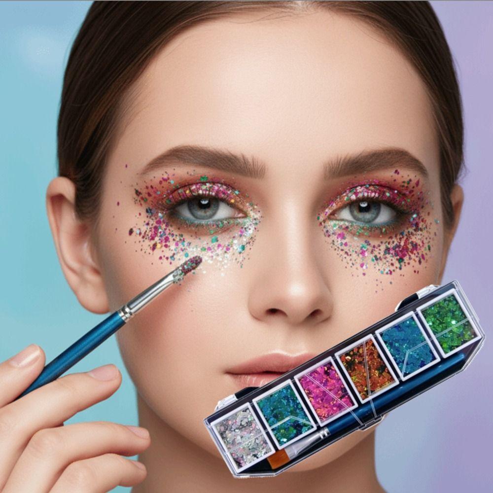 Lightweight Glitter Palette Quick Drying Face Glitter New Design Hair Glitter