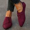 Ladies Shoes On Sale 2024 Brand Basic Women's Flats Outdoor Daily Flats Women Pointed Toe Lace Up Plus Size Shoes Women Zapatos