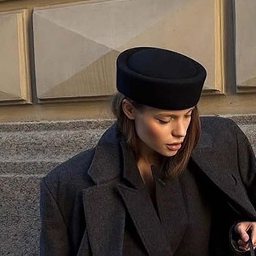 French Style Pillbox Hat Vintage Looking Formal Hat Airline Stewardess Caps Performances