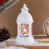 Рождественская светодиодная лампа Tealight, мягкое мерцание, питание от батареи, портативный фонарь Санта-Клауса, подвесной орнамент