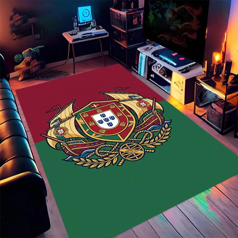 Portuguese Heritage Emblem carpet Doormat Home Decor Bathroom mat Protective pad Room
