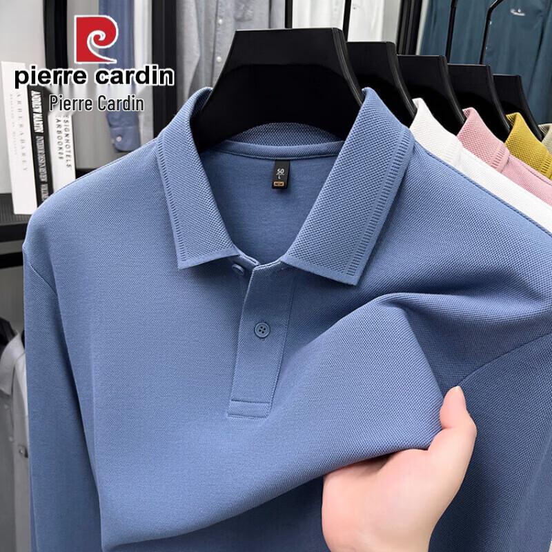 Pierre Cardin Мужская поло с длинным рукавом из мерсеризованного хлопка