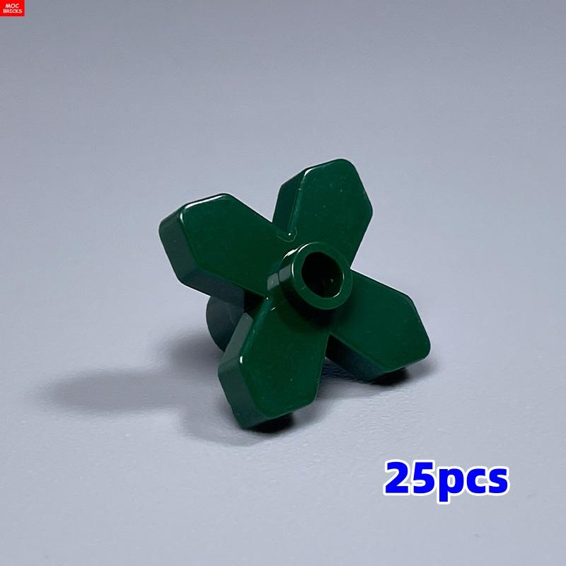MOC Кубики Цветок Трава Лист Город 32607 32606 18853 Аксессуары Смотреть DIY Образовательные Строительные Блоки Подарки для Детей