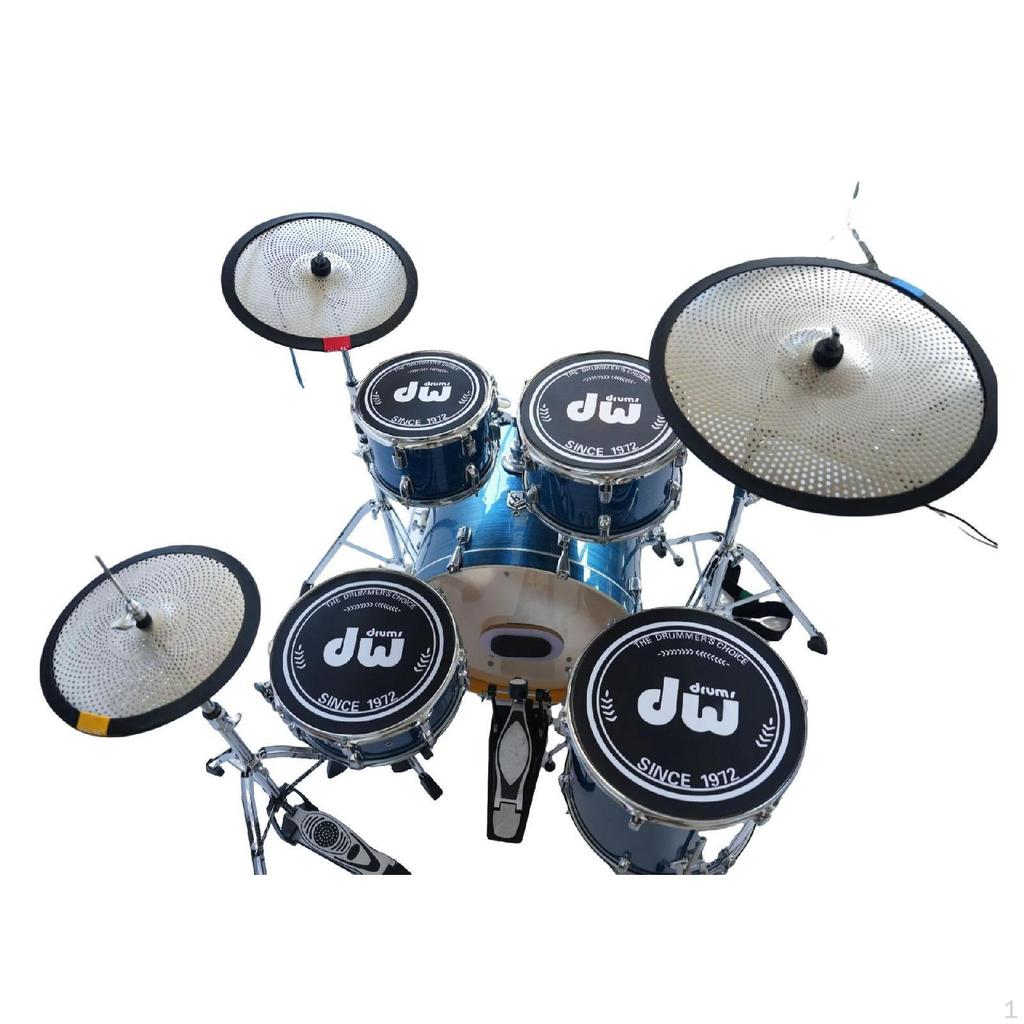 10 12 14 16 дюймов Пэды для приглушения барабанов, Набор тренировочных пэдов для тарелок и барабанов