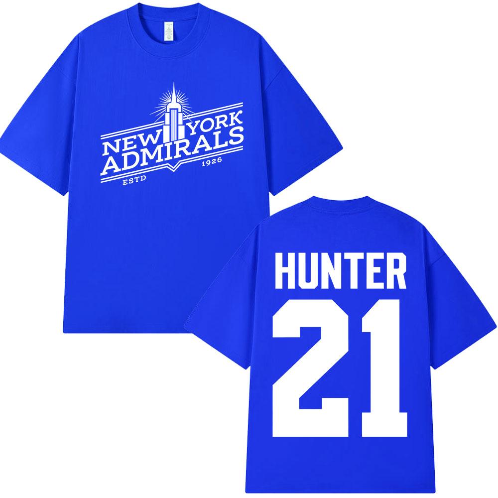 Разогретая Rivalry Scott Hunter 21 New York Admirals Футболки Унисекс Одежда Мода Винтажная Оверсайз Футболка Хлопок Повседневная Футболка
