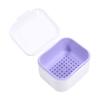Portable Denture Retainer Soaking Case Multi-Purpose Mouthguards Braces Storage Box Nail Drill Tool Organizer
