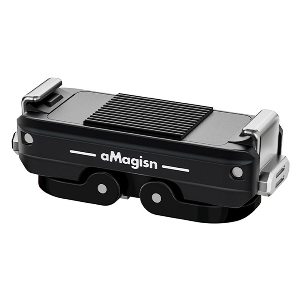 Магнитный адаптер-крепление с быстрым отсоединением AMAGISN для GoPro Hero 12/11/10/9/8/11 Mini/Max из алюминиевого сплава, аксессуар для экшн-камеры