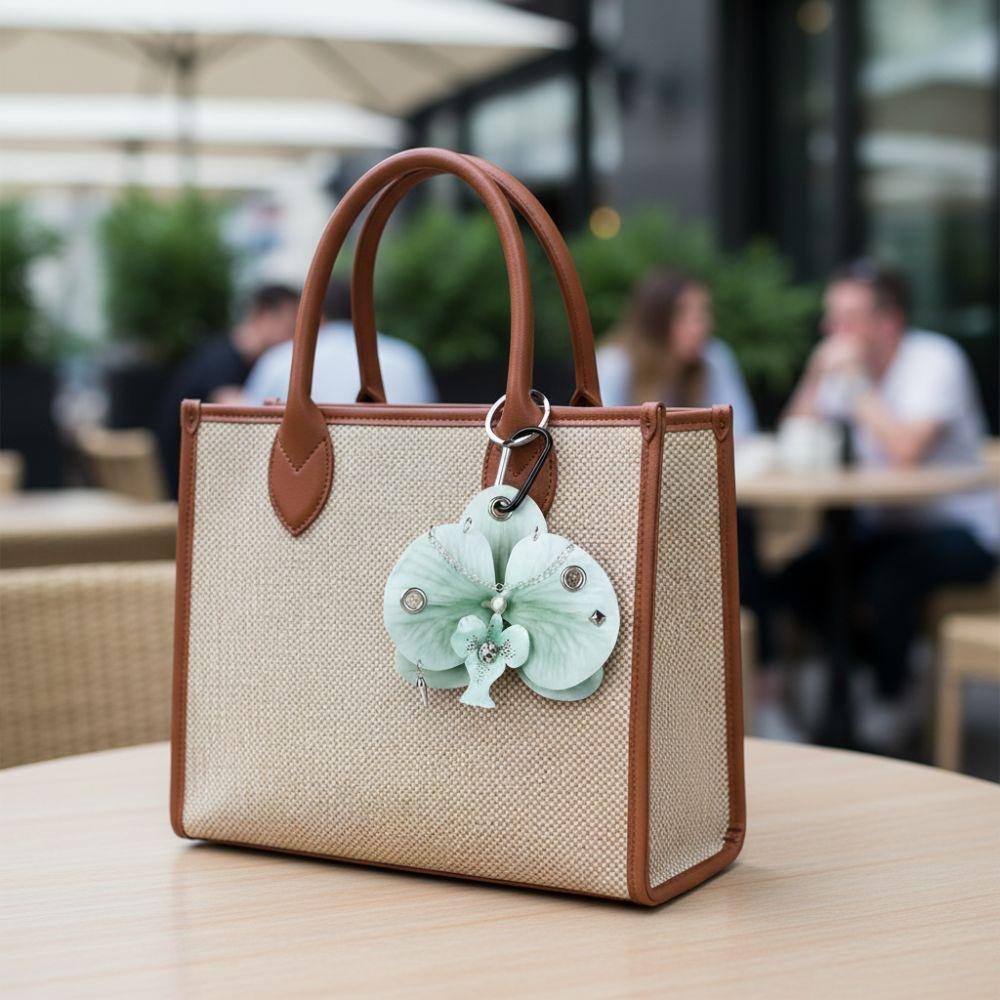 Exquisite Moth Orchids Keychain Bag Backpack Decor Butterfly Orchid Keychain Friend's Gift