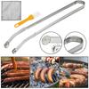 Щипцы для переворачивания колбасы для барбекю. Полированная поверхность. Жаропрочные нержавеющие нескользящие щипцы для приготовления пищи. Надежные принадлежности для гриля.