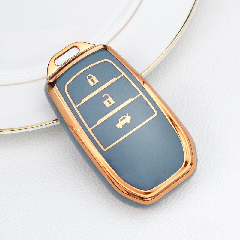 Чехол для дистанционного ключа с 2/3/4 кнопками, брелок для Toyota Fortuner Rav4 Highlander Yaris Auris Camry Land Cruiser Prado 150 Mark X Venza