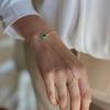 Hand Chain Ring Bracelet for Women Girls 14k Gold Plated Dainty Finger Dainty Slave Bracelets Cubic Zircon Jewelry Gifts