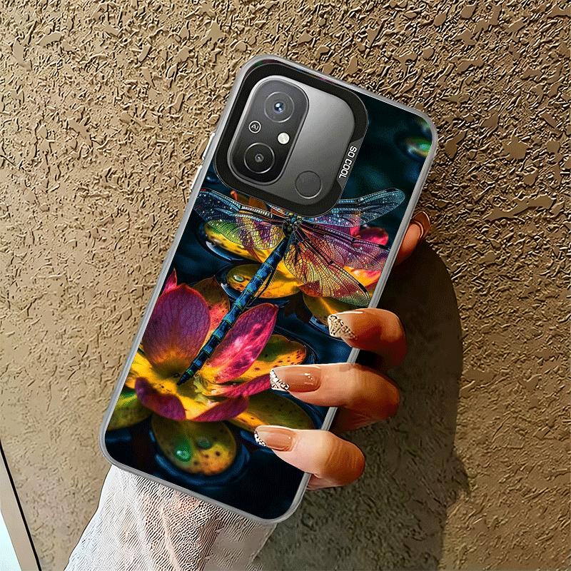 Beautiful Dragonfly Aesthetics Shockproof Phone Case for Xiaomi Poco X7 X6 X5 X3 Pro F7 Ultra M8 Redmi 15C 15 14C 13C 12C 10C 13