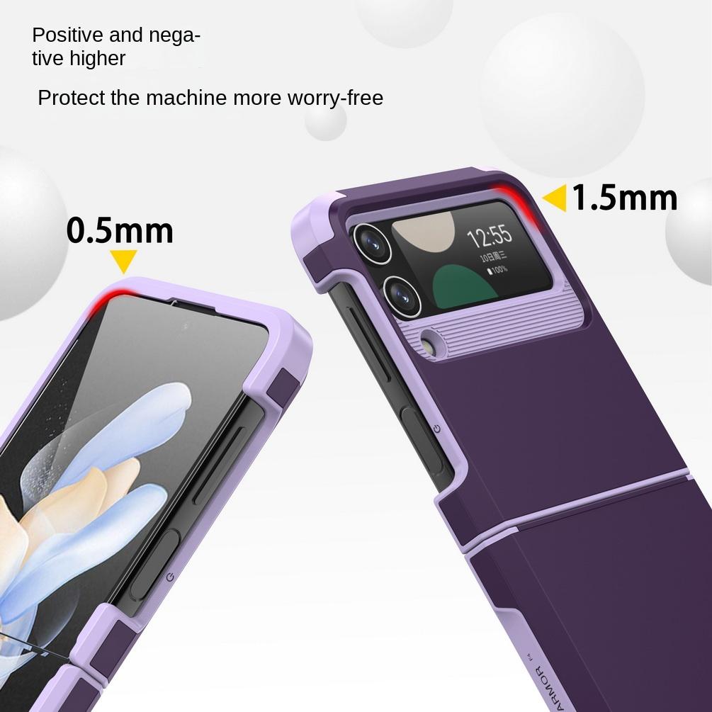 Armor Shockproof Protection Phone Case Case For Samsung Z Flip 6 Flip 5 Flip6 Galaxy Z Flip 4 3 Dual Layer Heavy Duty Back Cover