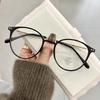 Round Cat Eye Glasses Frame Myopia Women Prescription Eyeglasses Anti-blue Light Ultra-light TR90 Fashion Eyewears Office Lady