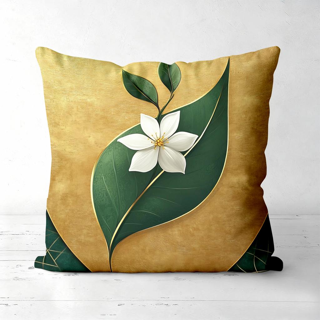 Floral Patterned Throw Pillows For Home Decor Polyester pillowcase, sofa decorative cushion cov Headboard Pillow