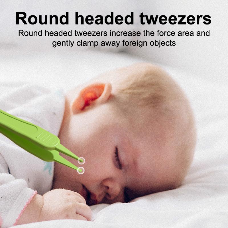 4 шт. Новорожденные детские ножницы для ногтей Инструмент для ухода за детскими ногтями Безопасный для детей Портативные кусачки Триммер Пинцет С коробкой Детский маникюрный набор