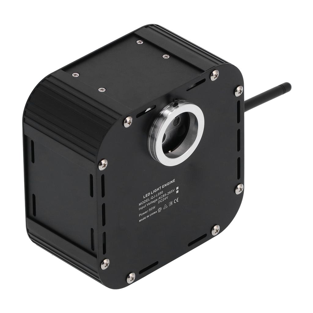 Светодиодный RGBW комплект оптоволоконного освещения 50 Вт с сенсорным контроллером, управление по Bluetooth/приложению, для внутренней отделки, Великобритания