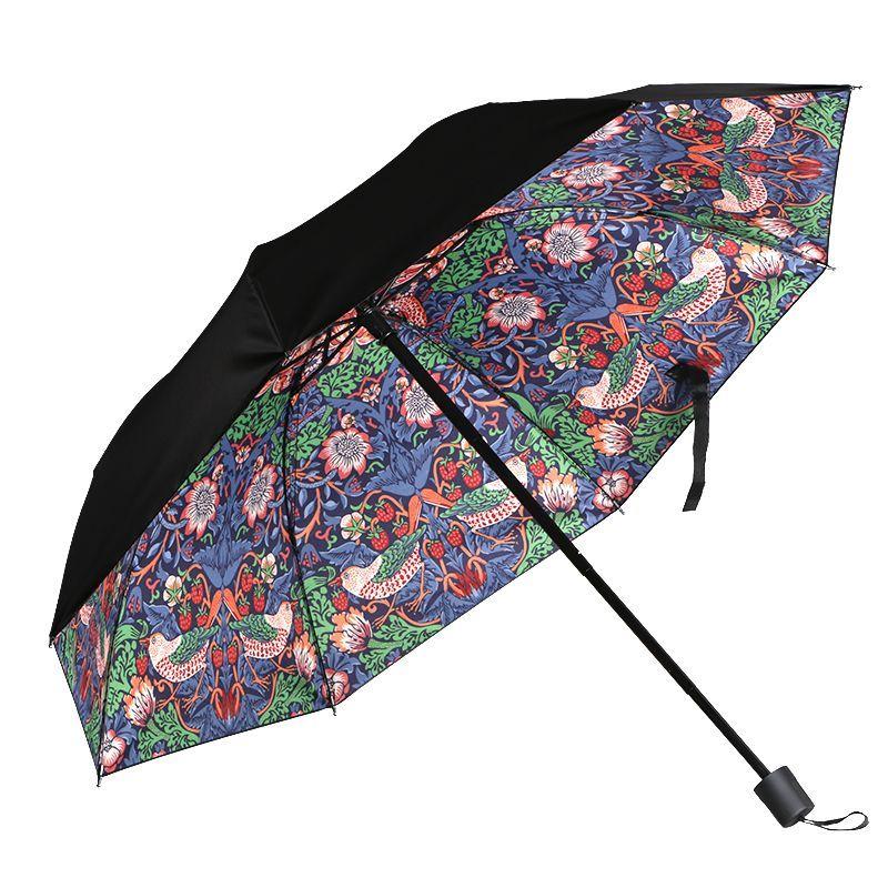 Зонт от солнца Защита от солнца УФ-защита Зонт Женский мужской Зонт от солнца двойного назначения Черный клей Портативный прочный складной зонт