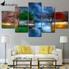 HD Printed 5 Piece Canvas Art 4 Seasons Change Tree Wall Painting Print Canvas Wall Pictures for Living Room