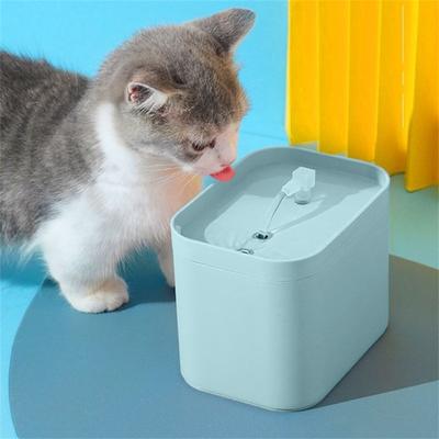 Диспенсер для воды для домашних животных 1,5 л, большая емкость, автоматический циркуляционный фонтанчик для воды, миска для воды для кошек и собак