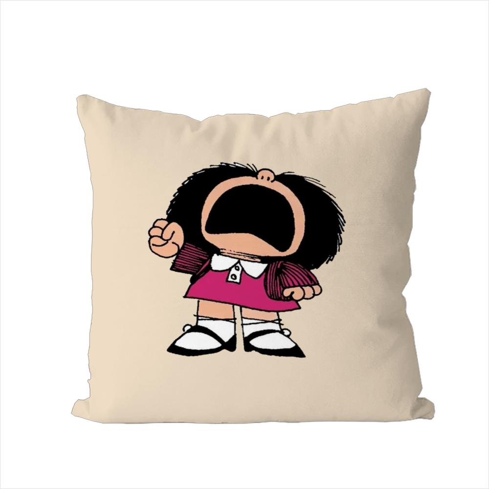Mafalda Pillow Case For Car Sofa Decorative Home Doublesided Print Plush Square Throw Pillow Cushion Cover