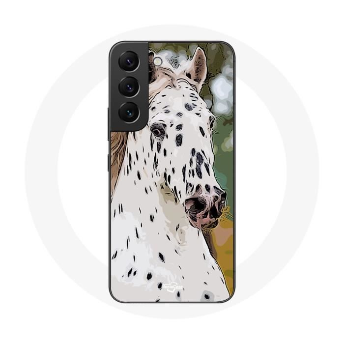 Coque - Appaloosa - Samsung Galaxy S22 - Souple - Protection - Cheval blanc