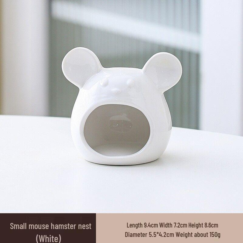 Охлаждающее керамическое убежище для хомяков: Летний приют и игровой домик