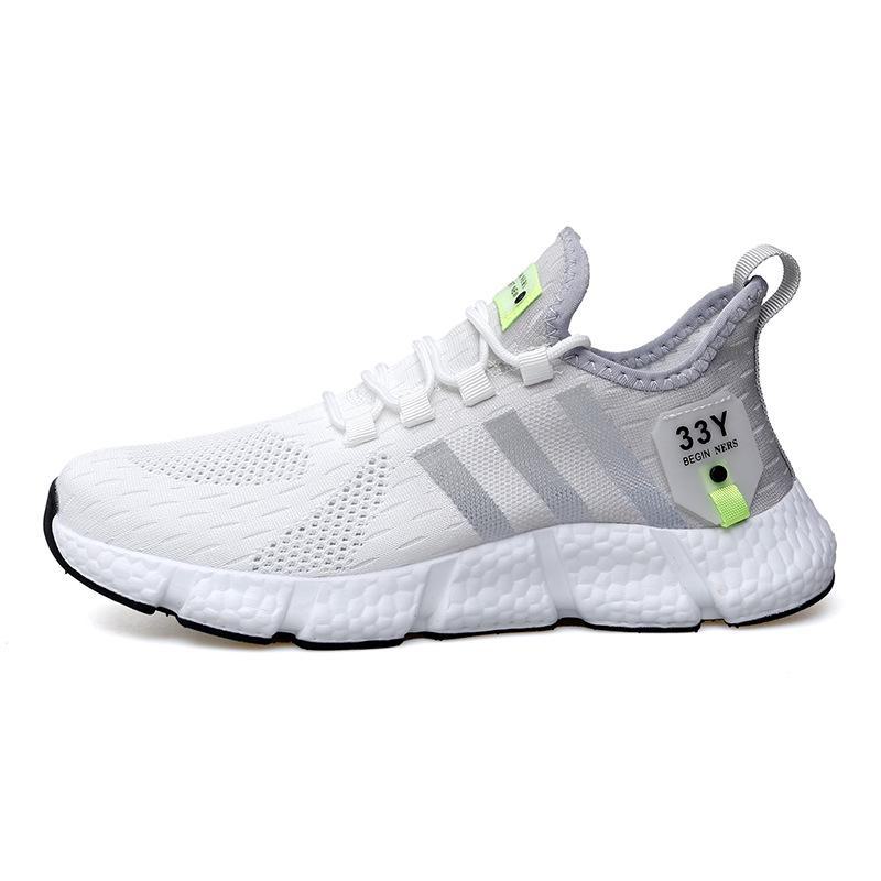 Summer 2024 Men's Breathable Mesh Sneakers with Inner Height Boost and Air Cushion