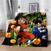 Japanese portable Dragon Cartoon Ball flannelette lightweight thin sheet sofa cover family office casual warm throw blanket.