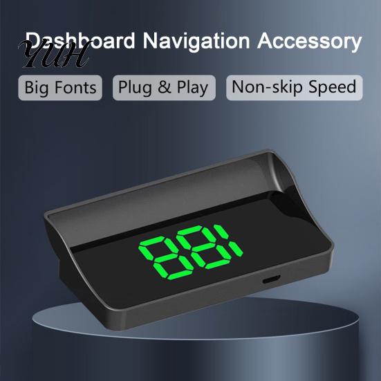 Truck Speed Tracking Device Smart in Car HUD Speedometer with GPS/BDS Navigation, 10Hz Refresh Rate MPH Clear Night Vision Display, Universal