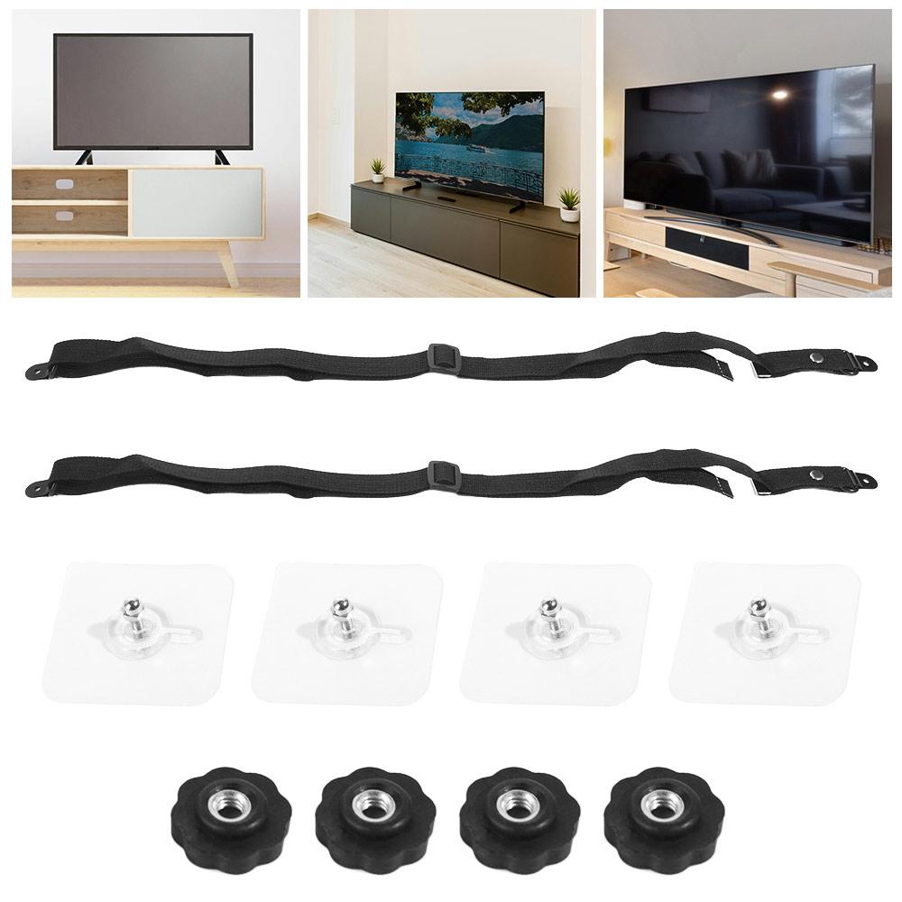 2Pcs Durable Furniture Mounting Strap Kit Anti-Tip TV Harness TV Safety Strap Set for Baby Proofing