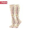 1 Pair Cute Cat Compression Socks Knee High 20-30 Mmhg Fit Medical Edema Diabetes Varicose Veins Running Sports Socks