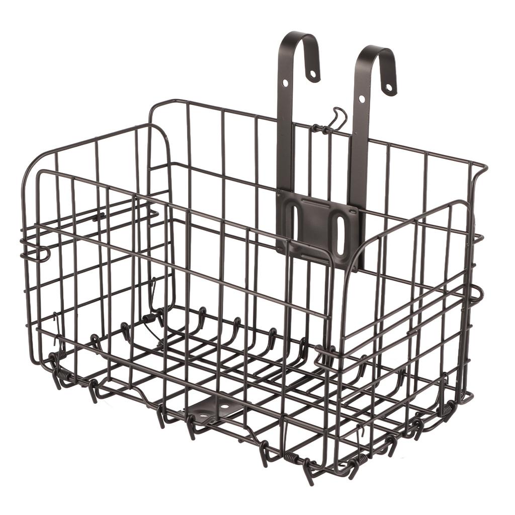 Складная задняя корзина для велосипеда, прочная, съемная, из проволочной сетки, нержавеющая, водонепроницаемая, для горного велосипеда