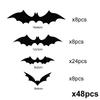 Halloween 3D Black Bat Wall Stickers  Removable Scary Horror Horror DIY Home Indoor Indoor Kids Party Favors Wall Window Decal