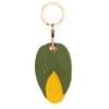 Protective Leather Keychain Anti-lost PU Fruit Key Rings Cartoon Key Holder  For Access Card